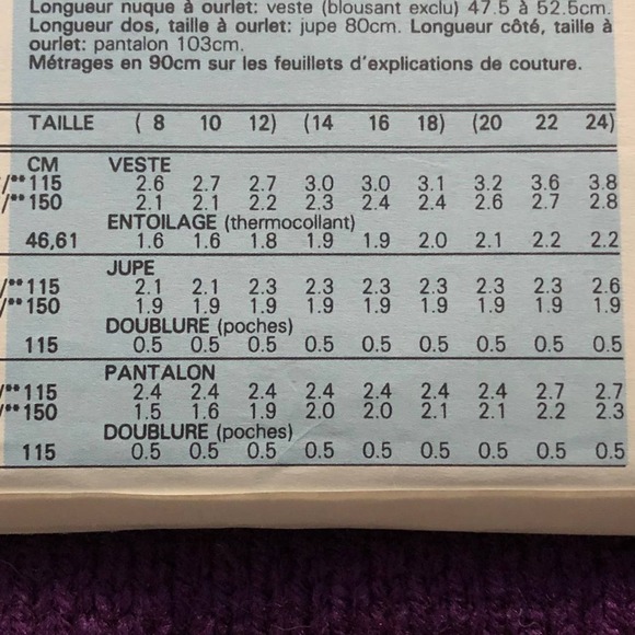 Vogue sewing pattern 7593 Womens suit maxi skirt pants sz 14 16 18 - Picture 8 of 8